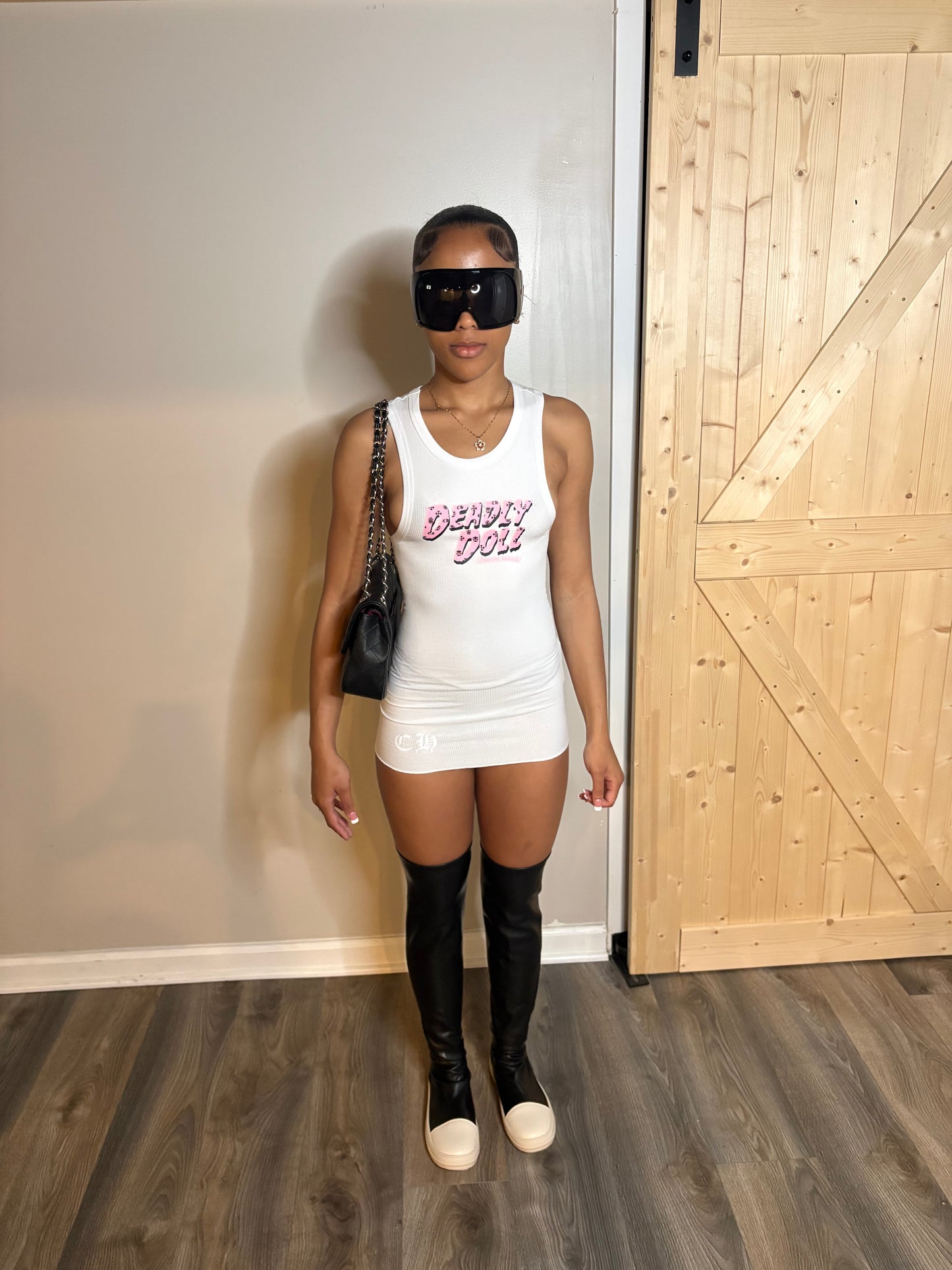 Custom DD Chrome Mini Dress